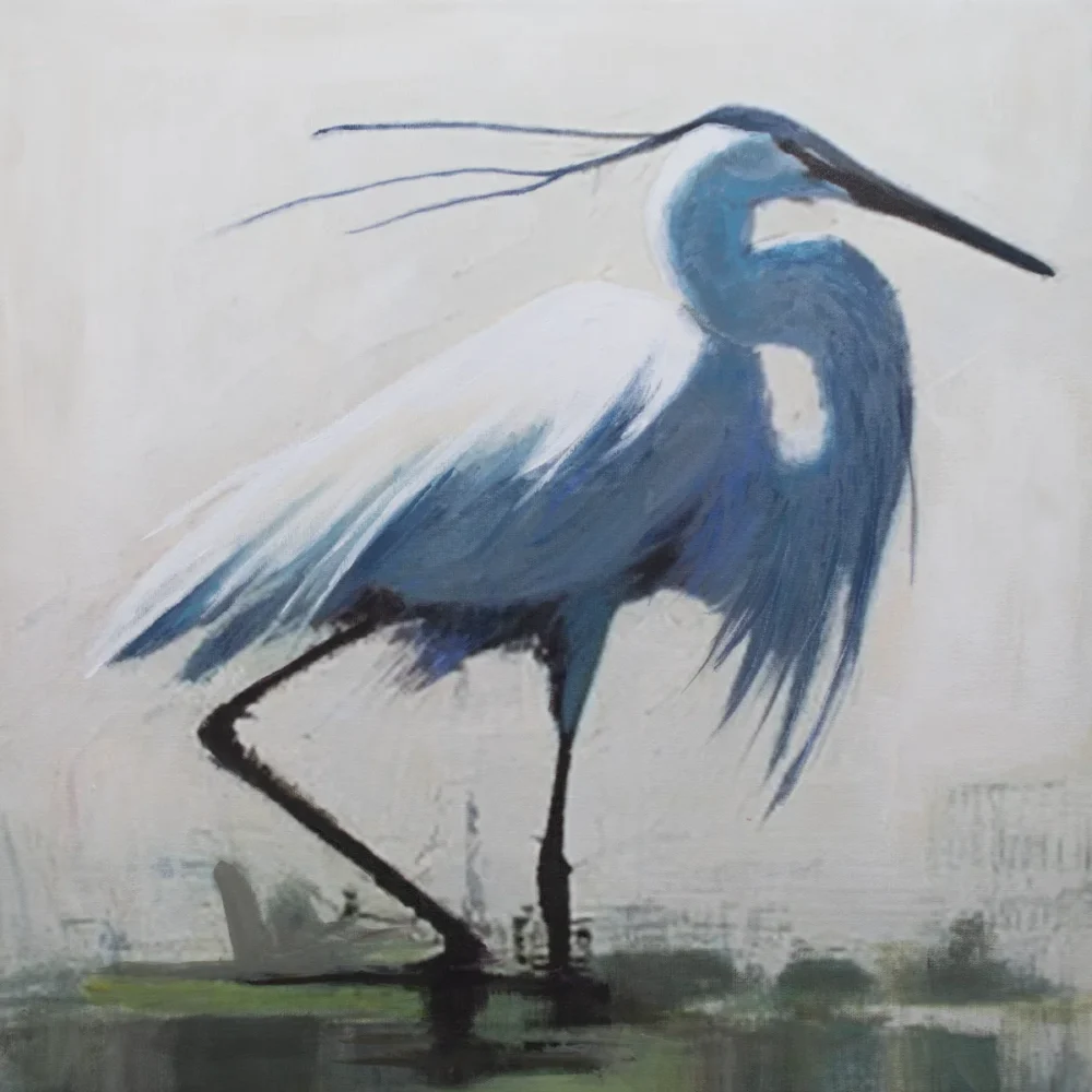 Elegant Heron Study