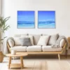 Azure Horizon — Diptych