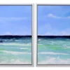Seafoam Horizon — Diptych