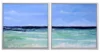 Seafoam Horizon — Diptych