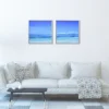 Azure Horizon — Diptych