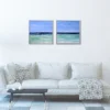 Seafoam Horizon — Diptych