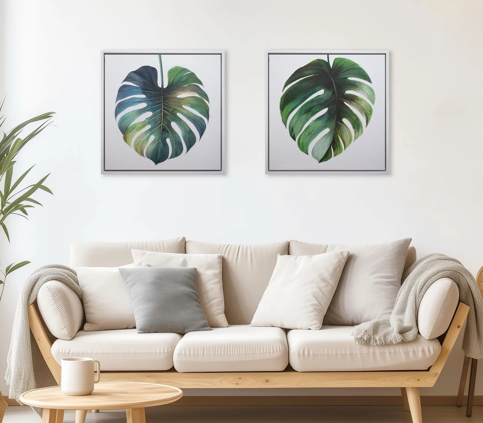 Limited edition artwork creating calm in a living room.
